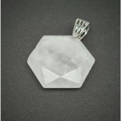 R. M. ékszer Hexagon medál Hegyikristály 3cm (021615)