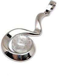 R. M. ékszer Spirál medál fém Hegyikristály 2x3, 5cm (020919)