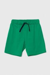 United Colors of Benetton gyerek pamut rövidnadrág zöld, állítható derekú - zöld 82 - answear - 4 690 Ft