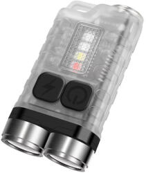 Contact Electric Lanterna dubla, reincarcabila de buzunar tip breloc, 900lm, UV, lumina neutra V3-L (V3-Model-L)