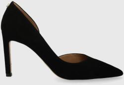 Boss velúr magassarkú cipő Janet fekete, 50516217 - fekete Női 37