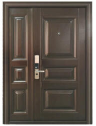 NOVO DOORS Usa metalica dubla de exterior cu izolatie si vizor Novo Doors ND5001 , deschidere stanga dreapta, 1 yala, dimensiuni multiple, tabla 0.7 mm, balamale si clanta incluse, toc de 7 centimetri, pentru ca