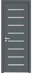 Novo Doors Usa Interior din MDF Novo Doors ND11 LUX PREMIUM, Cadru din Lemn Masiv, KIT COMPLET, Toc Reglabil de 10 CM INCLUS, Plinta pe Ambele Parti (ND11) - novodoors