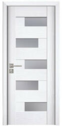 Novo Doors Usa Interior din MDF Novo Doors ND05 LUX PREMIUM, Cadru din Lemn Masiv, KIT COMPLET, Toc Reglabil de 10 CM INCLUS, Plinta pe Ambele Parti (ND05) - novodoors