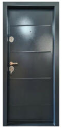 NOVO DOORS Usa metalica de exterior cu izolatie si vizor Novo Doors NDM02 , deschidere stanga dreapta, 1 yala, dimensiuni multiple, tabla 1.2 mm, balamale si clanta incluse, toc de 7 centimetri, pentru case (NDM