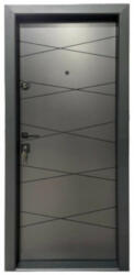 NOVO DOORS Usa metalica de apartament cu izolatie si vizor Novo Doors First Class NDS310, Deschidere Stanga Dreapta, Dimensiune 200X88 cm, Tabla 1.2 mm, Kit complet, Gri antracit (NDS310)