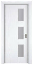 NOVO DOORS Usa Interior din MDF Novo Doors ND316, Cadru din Lemn Masiv, Geam Sablat, KIT COMPLET, Toc , Manere si balamale incluse (ND316)