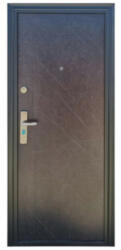 NOVO DOORS Usa metalica de exterior cu izolatie si vizor Novo Doors ND7003 , 2 yale, tabla 0, 7 mm, balamale si clanta incluse, toc de 7 centimetri, pentru casa si apartament, Gri (ND7003) - novodoors