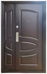 NOVO DOORS Usa metalica dubla de exterior cu izolatie si vizor Novo Doors ND5002 , deschidere stanga dreapta, 1 yala, dimensiuni multiple, tabla 0.7 mm, balamale si clanta incluse, toc de 7 centimetri, pentru ca