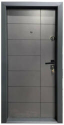 NOVO DOORS Usa metalica de apartament cu izolatie si vizor Novo Doors First Class NDS304, Deschidere Stanga Dreapta, Dimensiune 200X88 cm, Tabla 1.2 mm, Kit complet, Gri antracit (NDS304)