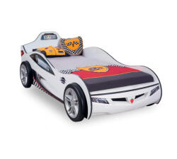 Cilek Pat masina Coupe-alba, colectia Champion Racer 90x190 Cm (20.03.1308.00)
