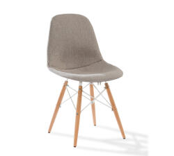 Cilek Scaun pentru copii, tapitat cu stofa cu picioare din lemn Quatro Chair Beige (21.08.8482.00)