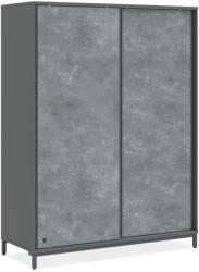 Cilek Dulap cu usi glisante pentru adolescenti, 163x214x63 cm, colectia Space Gray (20.81.1004.00)