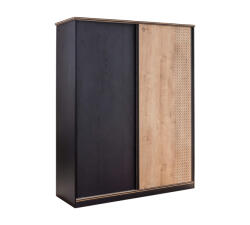 Cilek Dulap cu 2 usi glisante, pentru tineret Colectia Black, 164x60x206 cm (20.58.1003.00)