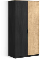 Cilek Dulap cu 2 usi pentru tineret, Colectia Black, 106x61x210 cm (20.58.1001.00)