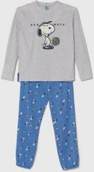 United Colors of Benetton gyerek pamut pizsama mintás - kék 150
