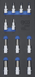 BGS technic Műhelykocsi-betét 1/3: Behajtófej-készlet | Belső hatszögletű | 12 darabos (BGS-4092)