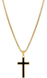 Troli Colier placat cu aur cu cruce VGX211-1G (lanț, pandantiv )