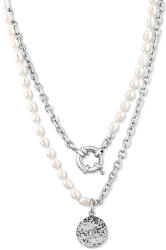 JwL Luxury Pearls Colier elegant din oțel cu perle reale de râu JL0799