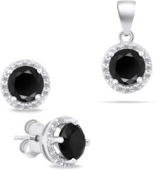 Brilio Silver Set de bijuterii de argint sclipitoare cu pietre de zircon (cercei, pandantiv)
