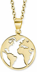 CRYSTalp Colier original placat cu aur Glob Globe 30452. EG
