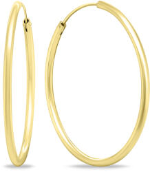 Brilio Silver Cercei cercuri atemporali placați cu aur EA69Y 3 cm