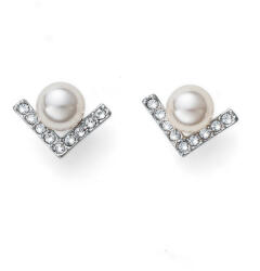 Oliver Weber Cercei eleganți cu perle și cristale Swarovski Point perla 22917