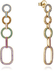 Viceroy Trendy cercei placați cu aur cu zirconi Elegant 13110E100-39