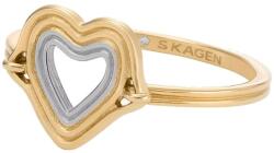 Skagen Inel fin placat cu aur cu inimioară Kariana SKJ1680998 59 mm