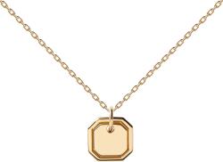 PDPAOLA Elegant colier placat cu aur OCTET CO01-435-U (lanț, pandantiv)