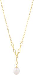 Preciosa Colier delicat placat cu aur cu perle realePearl Heart 5356Y01