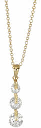 CRYSTalp Colier elegant placat cu aur cu cristale Mood 32242. G