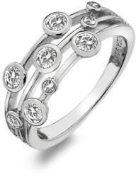 Hot Diamonds Inel de lux din argint cu topaz și diamant Willow DR207 60 mm