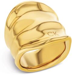 Calvin Klein Inel solid placat cu aur Elemental 35000646 58 mm
