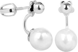 Soliter Brilio Silver Cercei din argint cu perle sintetice 2 în 1 438 001 01786 04