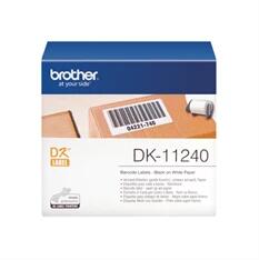 Brother Etikett címke DK11240, Vonalkód címke, Elővágott (stancolt), Fehér alapon fekete, 600 db (DK11240) - bestbyte