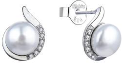 MOISS Cercei eleganți din argint cu perle și zirconi E0001852