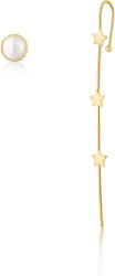 JwL Luxury Pearls Cercei asimetrici originali placati cu aur JL0811