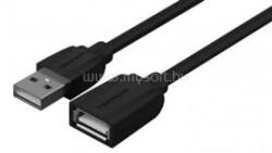Vention USB-A 2.0/M -> USB-A 2.0/F hosszabbító, PVC 0, 5m, kábel (fekete) (VAS-A44-B050) (VAS-A44-B050)