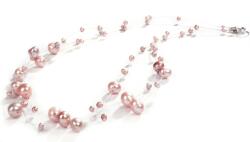 JwL Luxury Pearls Colier de perle roz veritabile care levitează JL0826