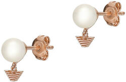 Emporio Armani Cercei eleganți din bronz cu perle EG3584221