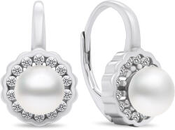 Brilio Silver Cercei uimitori din argint cu perle și zirconi EA440W