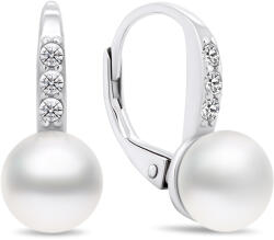 Brilio Silver Cercei fermecători din argint cu perle și zirconii EA385W