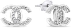 Brilio Silver Cercei eleganți din argint cu zirconi World Icon EA1020W