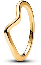 Pandora Inel ondulat placat cu aur Timeless Rose 163095C00 54 mm