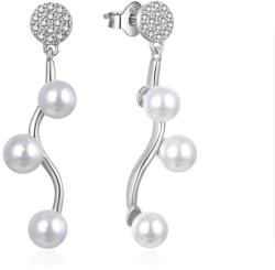 MOISS Cercei eleganți din argint cu zirconi și perle E0003098