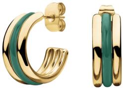 Rosefield Cercei rotunzi stilați placați cu aur Emerald JEETG-J716
