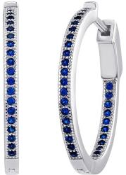 Silvego Cercei rotunzi din argint MILLA de 22 mm cu safir albastru JJJE0106ESPB