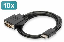 ASSMANN AK-990900-020-S adaptor pentru cabluri video 2 m DisplayPort DVI-D Negru (AK-990900-020-S)