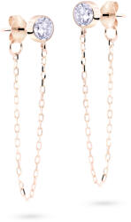 Cutie Jewellery Cercei moderni din aur roz cu lănțișoare Z5025-20-10-X-4